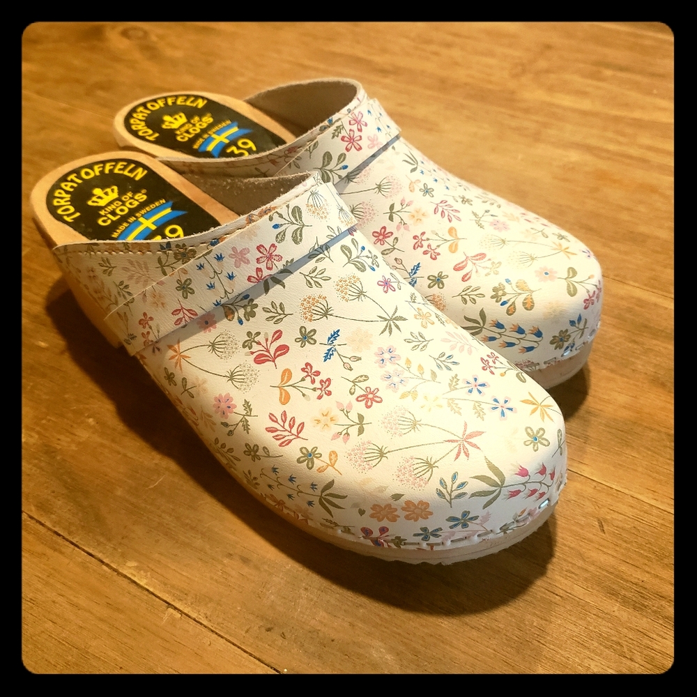 Torpatoffeln clogs, size 39